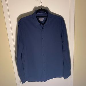 ZARA Man Casual Shirt Slim Fit Navy